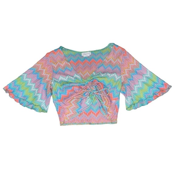 Lovers + Friends revolve Sharon Top in Neon Multi women’s size small - Picture 2 of 7